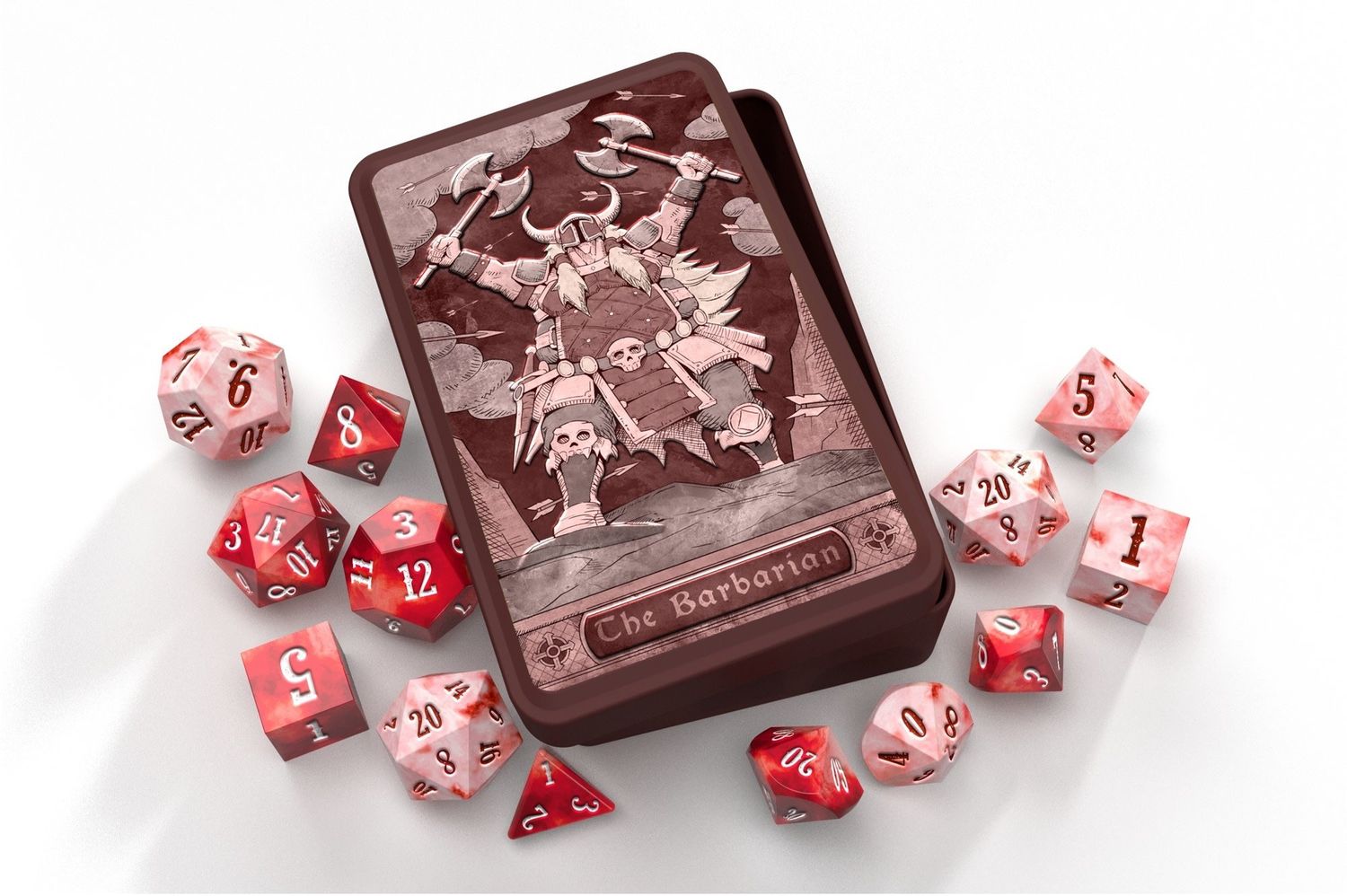 Beadle &amp; Grimm&#39;s Dice Set (Assorted Characters), Name: Barbarian