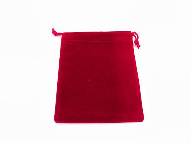 Suedecloth Dice Bag - Small, Color: Red