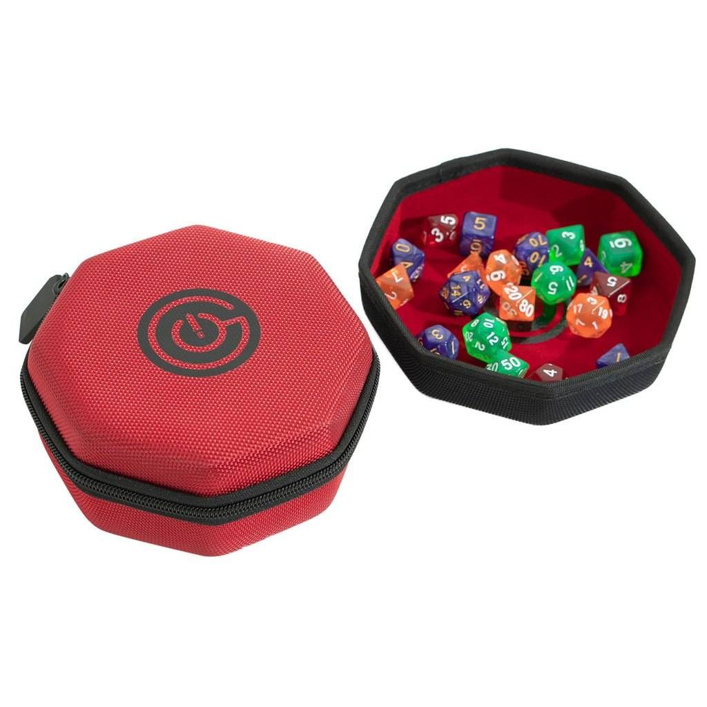 Dice Case &amp; Dice Tray (Assorted Colours), Color: Red
