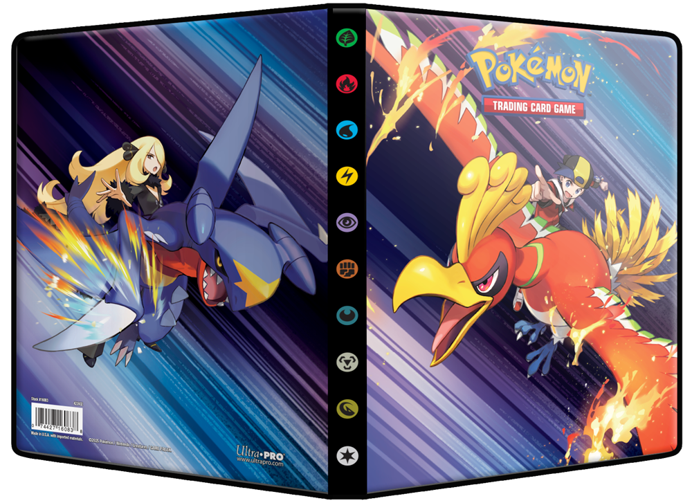 4-Pocket Portfolio - Pokemon -, Cover: Ethan &amp; Ho-Oh and Cynthia &amp; Garchomp