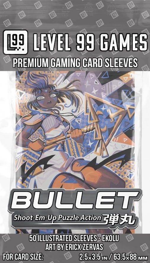 Sleeves - 63.5x88mm Level 99 - 50/pk - Bullet -, Type: Ekolu