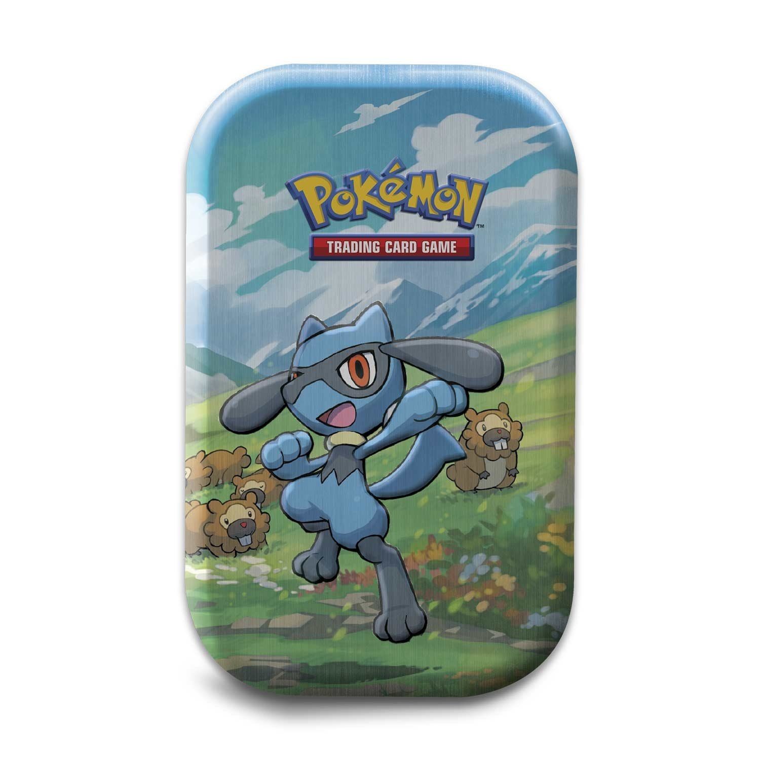 Pokemon TCG - Sinnoh Stars Mini Tin, Featuring: Riolu &amp; Bidoof