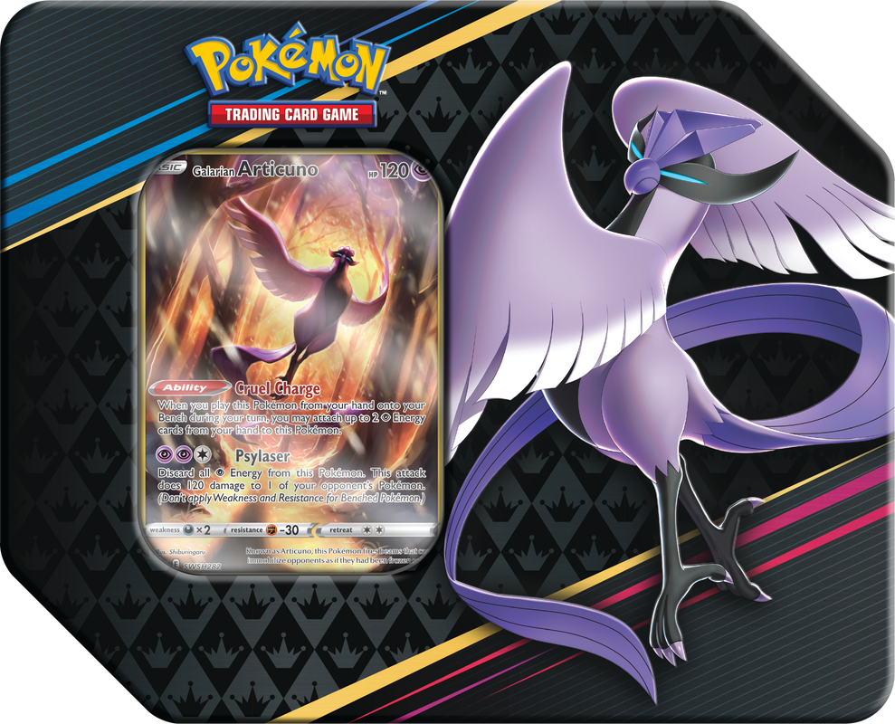 Pokemon TCG - Crown Zenith Collector Tin, Featuring: Galarian Articuno