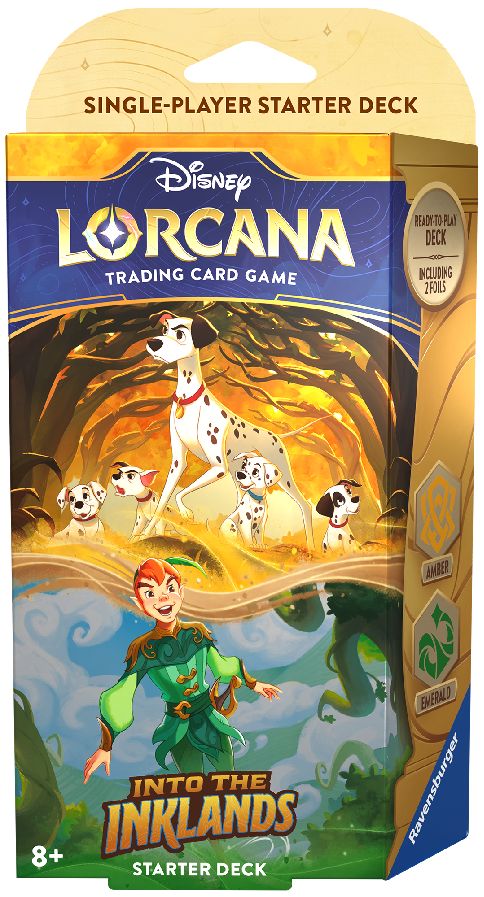 Disney Lorcana TCG Into the Inklands Starter Deck -, Type: Amber &amp; Emerald
