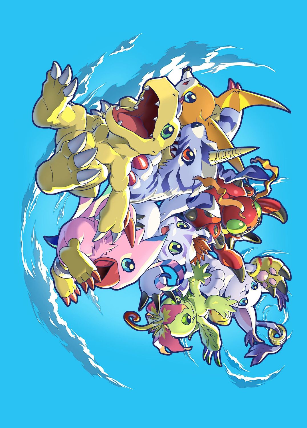 Sleeves - 66x91mm (Standard CCG) Digimon 60/pack -, Type: Design 1