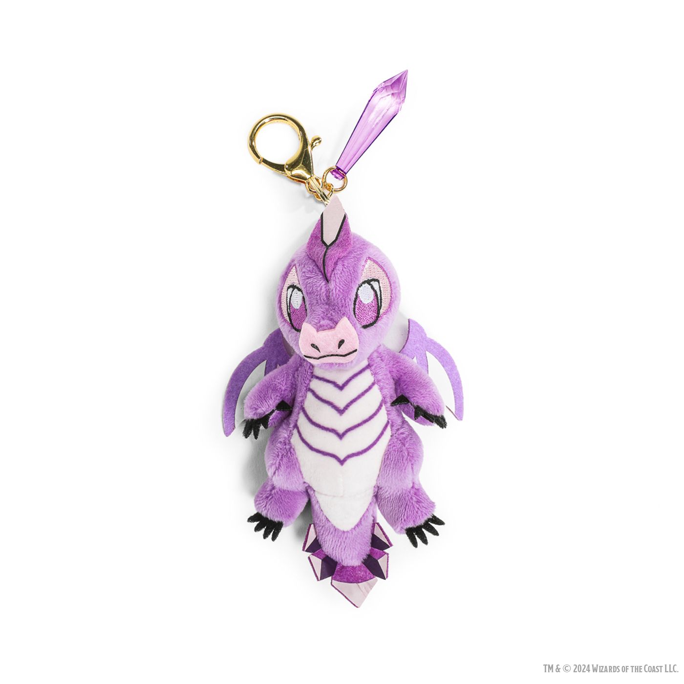 D&amp;D 3&quot; Plush Charms - 50th Anniversary Gem Wyrmling -, Type: Amethyst Wyrmling