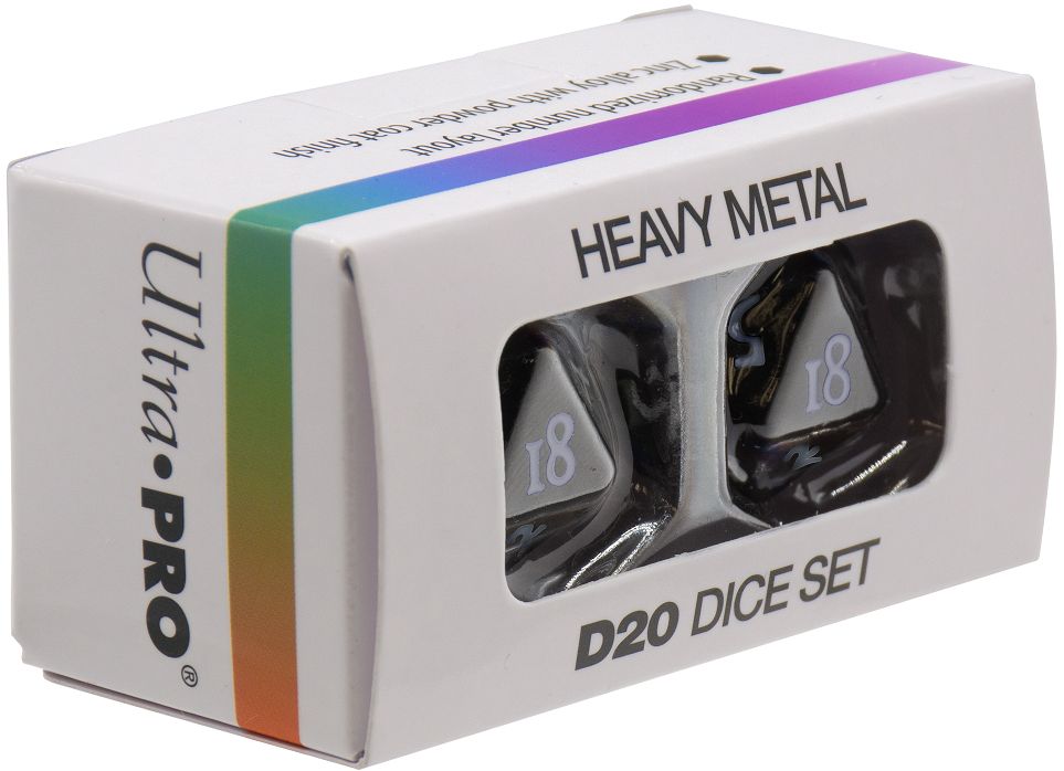 UP Dice Heavy Metal Vivid D20 Set -, Color: Black