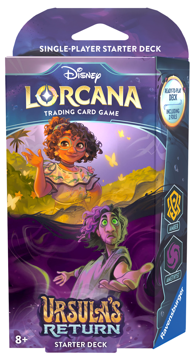 Disney Lorcana TCG Ursula&#39;s Return Starter Deck -, Type: Amber &amp; Amethyst
