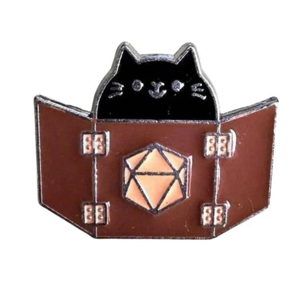 Enamel Pin - Mystery Dice Goblin - Meowster Cat