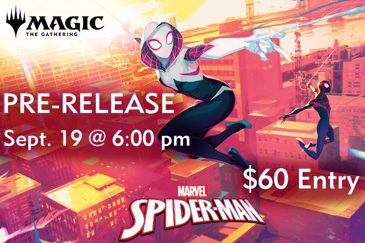Magic the Gathering: Spider-Man Pre-Release Sept. 19 @ 6:00PM