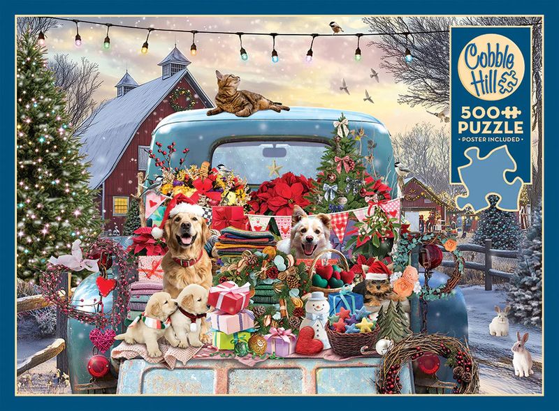 500 pcs - Country Truck in Winter (AI Assistance)