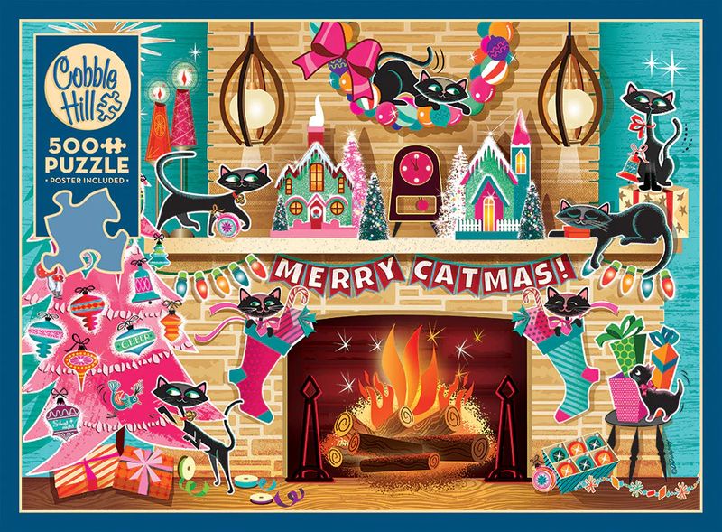 500 pcs - Merry Catmas