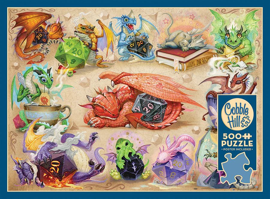 500 pcs - D20 Dragons