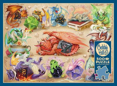 500 pcs - D20 Dragons