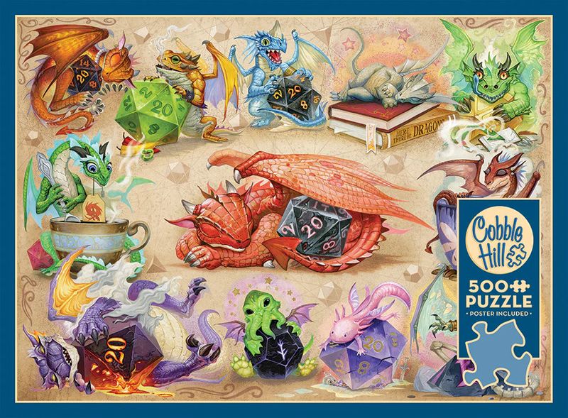 500 pcs - D20 Dragons
