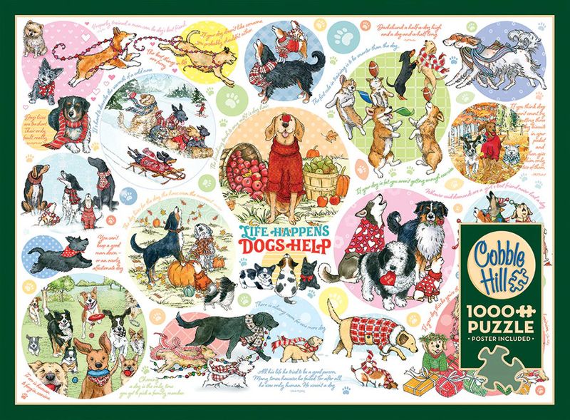 1000 pcs - Dog Thoughts