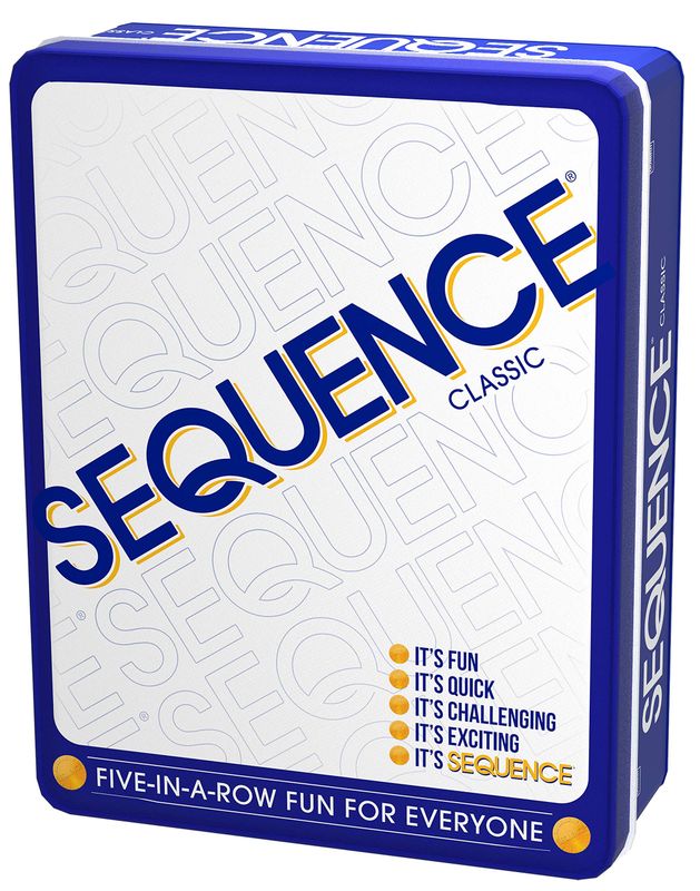 Sequence - Folding Board in Tin (A.K.A. One Eyed Jacks or Double Series)