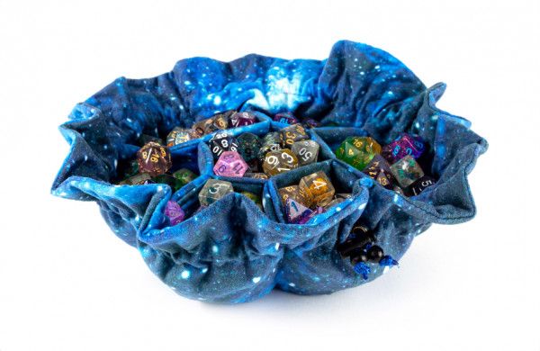Velvet Dice Bag with Pockets, Type: Galaxy