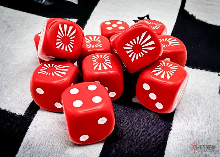 12d6 Dice Block (16mm): WWll -, Featuring: Japan