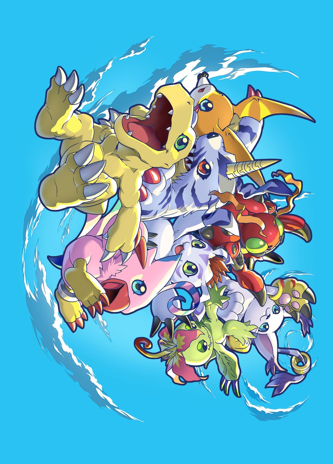 Sleeves - 66x91mm (Standard CCG) Digimon 60/pack -, Type: Design 1