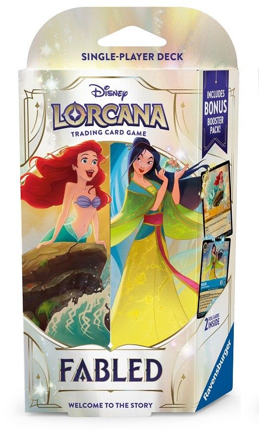 Disney Lorcana TCG Fabled Starter Deck -, Type: Amber &amp; Sapphire