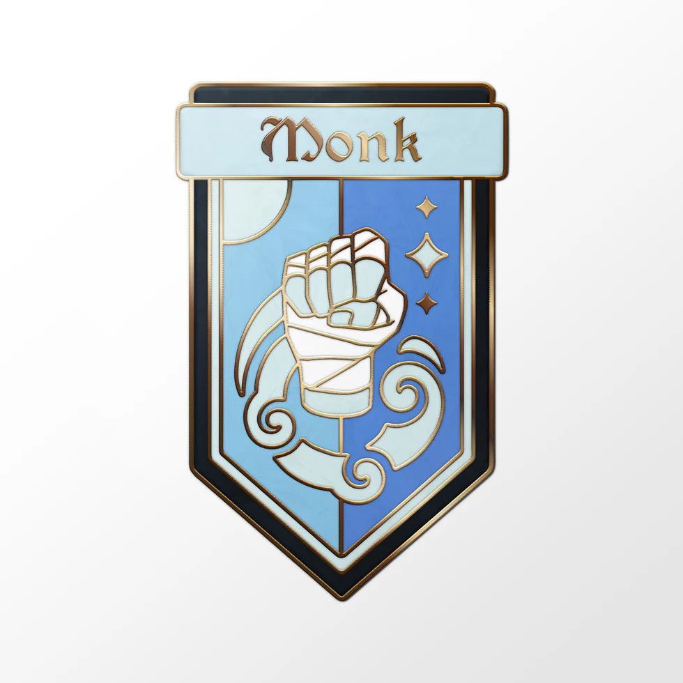 Enamel Pin - Class Banner -, Type: Monk