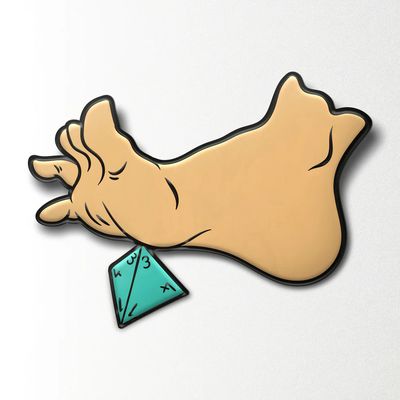 Enamel Pin - D4 Foot