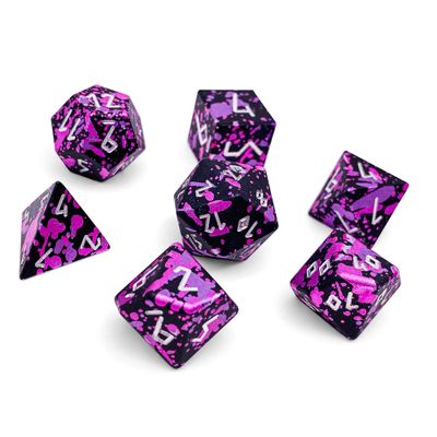 7-Piece RPG Aluminum Wondrous Dice Set: Conqueror&#39;s Might