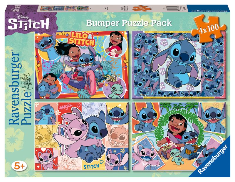 4x100 pcs - Stitch Bumper Puzzle Pack