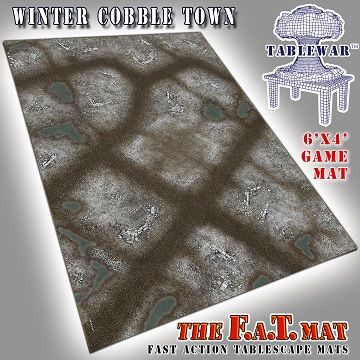 Playmat - F.A.T. Mats (Fatmats): 6&#39; x 4&#39; Winter Cobbletown