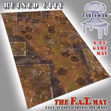 Playmat - F.A.T. Mats (Fatmats): 6&#39; x 4&#39; Ruined City