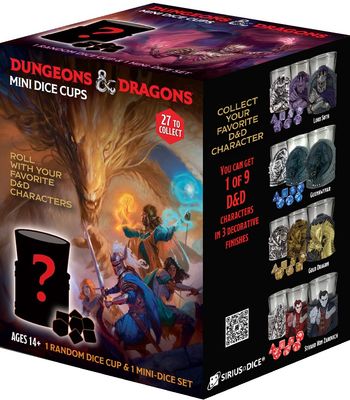 Dungeons &amp; Dragons Mini Dice Cup Mystery Box Series 2
