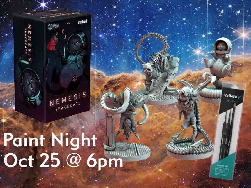Paint Night: Space Cat Takeover - Oct. 25 @ 6:00PM