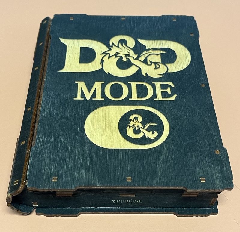 Wooden 14-piece Tome of Dice (Various Colours) -