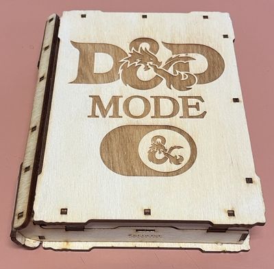 Wooden 7-piece Tome of Dice (Various Colours) -