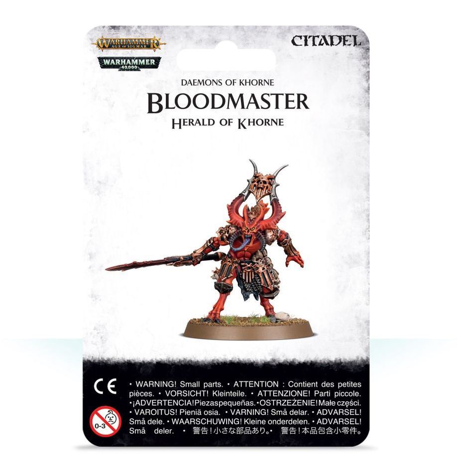Warhammer 40K: Chaos Daemons (Khorne)/Age of Sigmar: Blades of Khorne - Bloodmaster, Herald Of Khorne