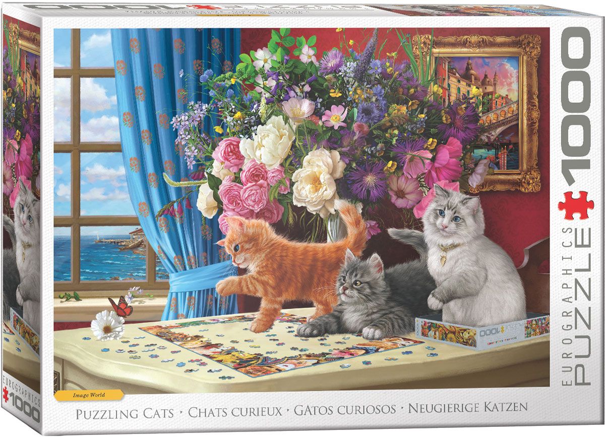 1000 pcs - Puzzling Cats