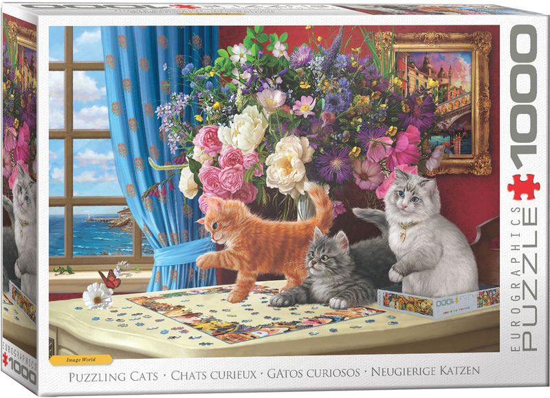 1000 pcs - Puzzling Cats