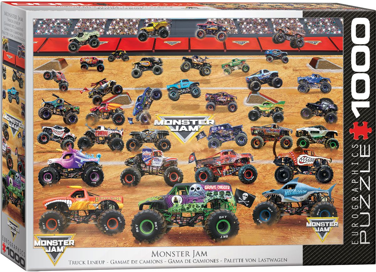 1000 pcs - Monster Jam - Truck Lineup