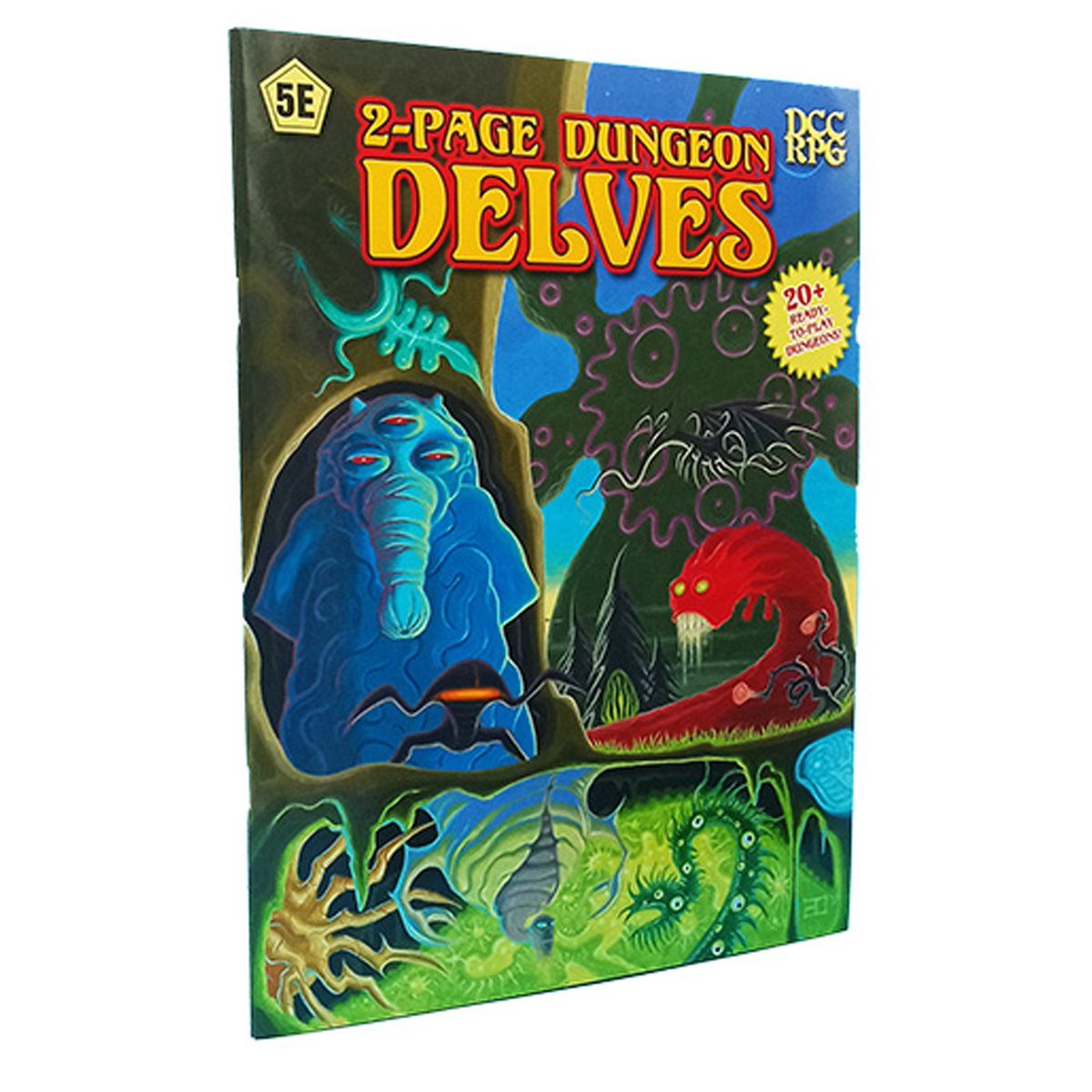 Dungeon Denizens: 2-Page Dungeon Delves (5E Compatible)