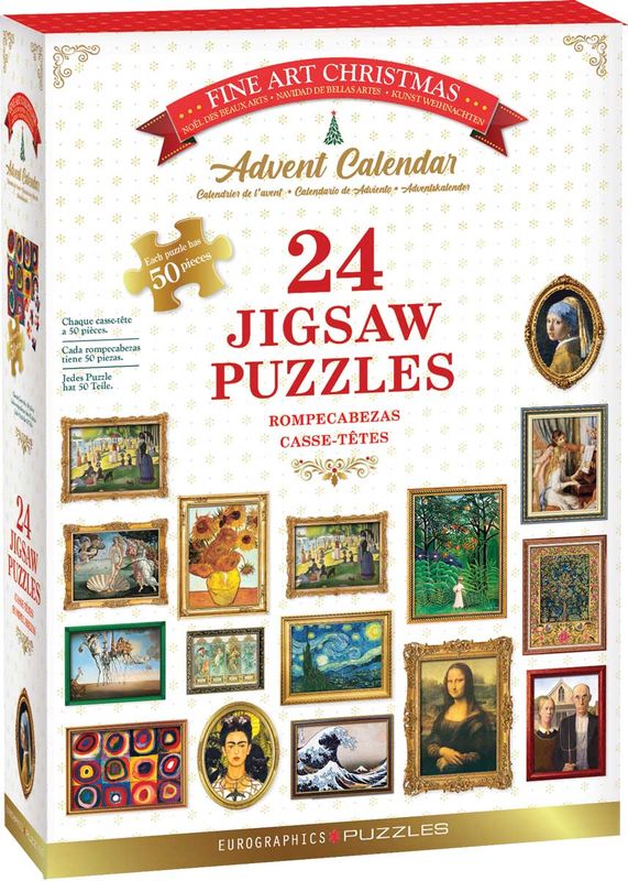 24x50 pcs - Fine Art Puzzle Advent Calendar