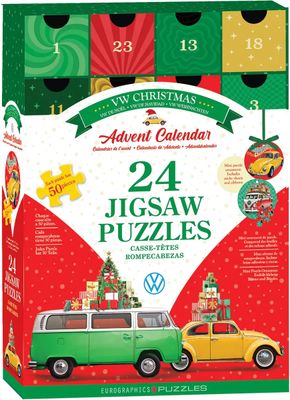 24x50 pcs - Volkswagen Puzzle Advent Calendar