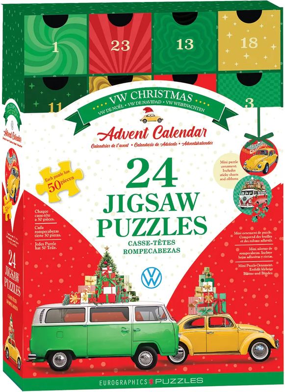 24x50 pcs - Volkswagen Puzzle Advent Calendar