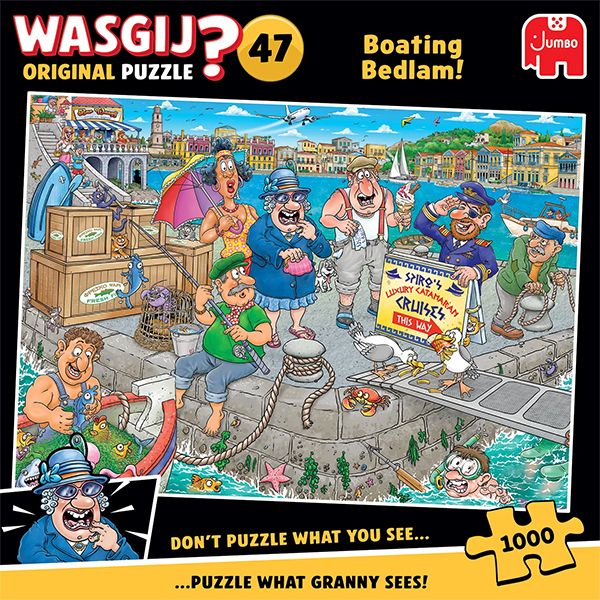 1000 pcs - WASGIJ Original: #47, Boating Bedlam!