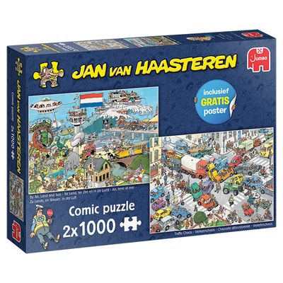 2x1000 pcs - Jan van Haasteren: By Air, Land and Sea / Traffic Chaos