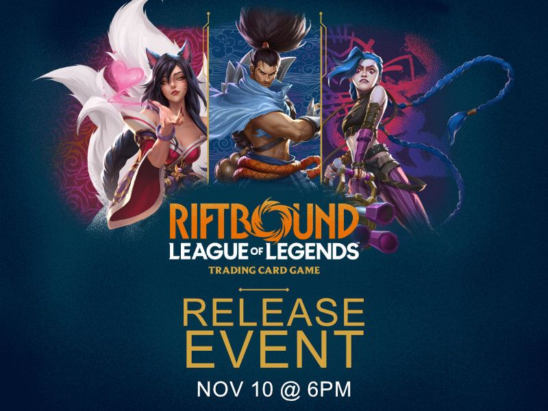 League of Legends Riftbound: Origins Release Event Nov. 10 @ 6:00PM