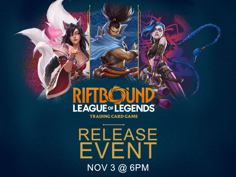 League of Legends Riftbound: Origins Release Event Nov. 3 @ 6:00PM