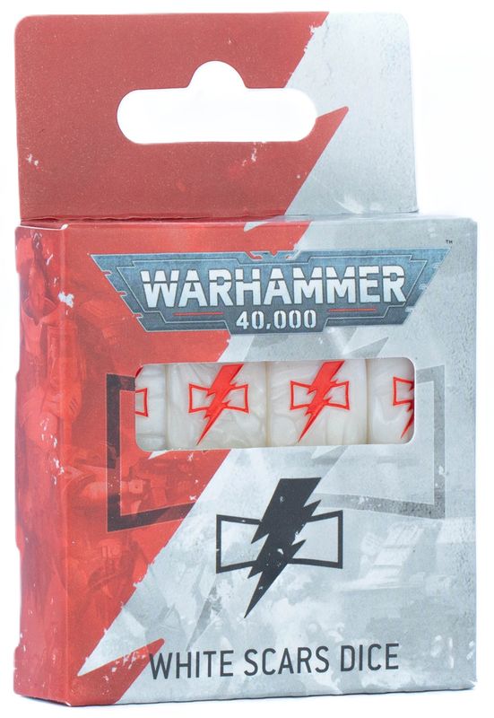 Warhammer 40K: Space Marines (White Scars) - Dice Set
