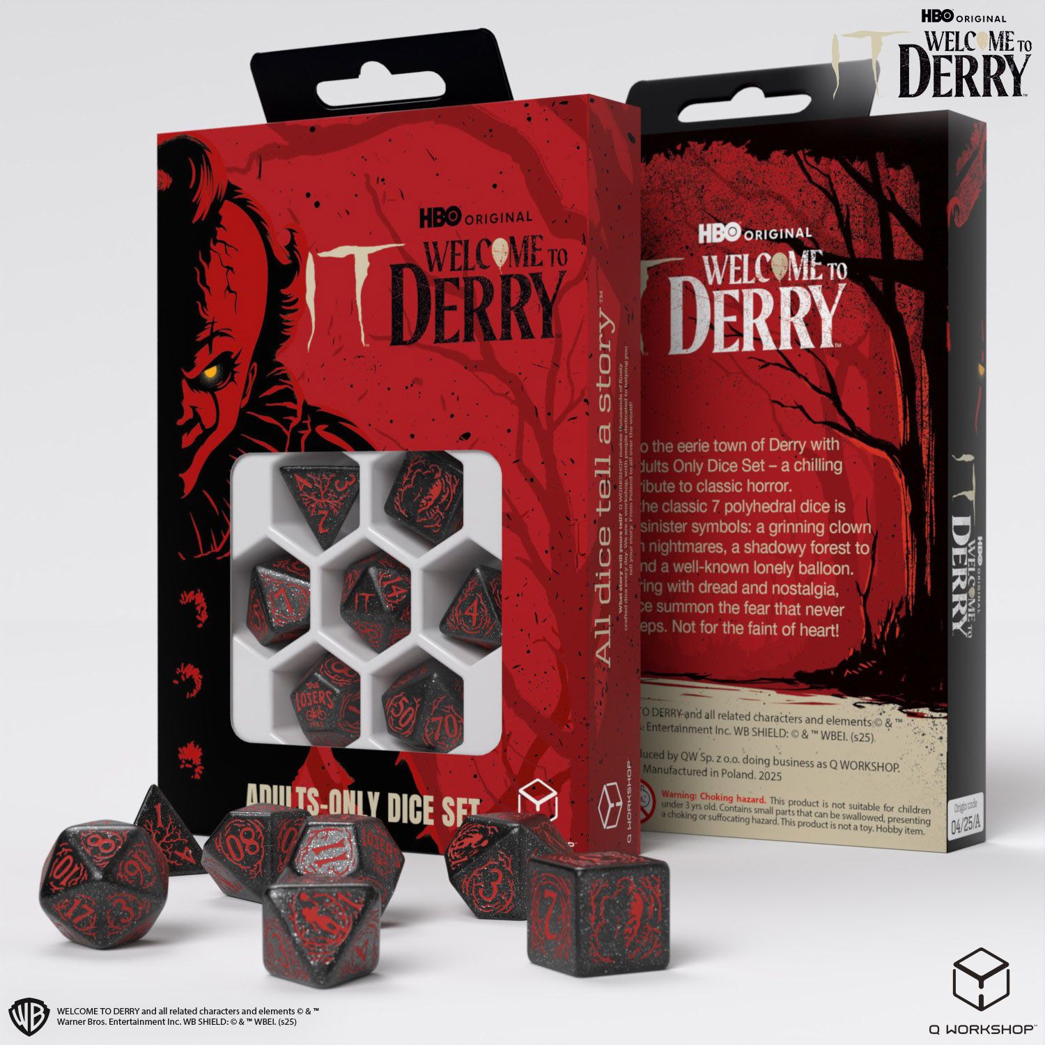 7-Piece RPG Adults-Only Dice Set - IT: Welcome to Derry