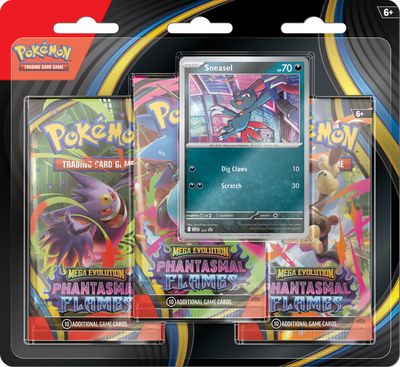 Pokemon TCG - Mega Evolution: Phantasmal Flames 3-Pack Blister